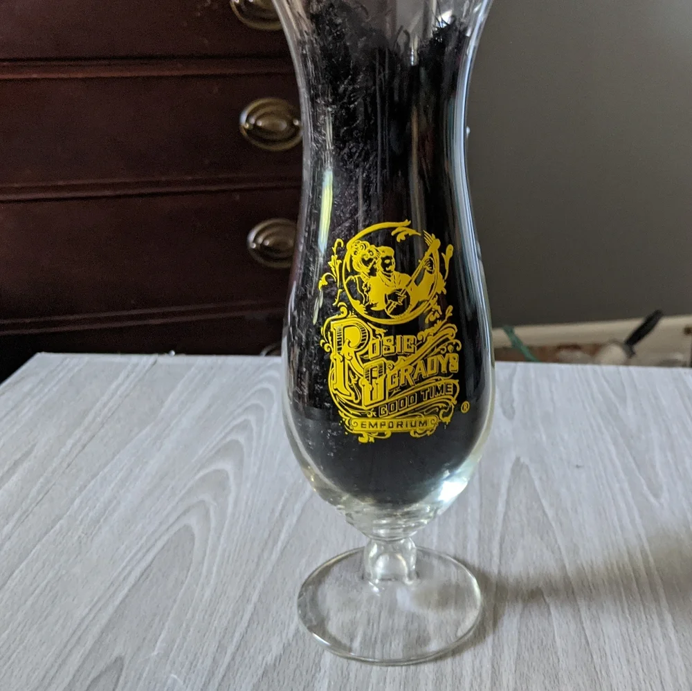 Vintage Rosie O'Grady's Good Time Emporium Hurricane Glass